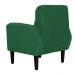 Kit 02 Poltronas Decorativa Luiza Para Escritório Veludo Verde - DS Estofados