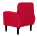 Kit 02 Poltronas Decorativa Luiza Para Escritório Veludo Vermelho - DS Estofados