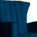 Kit 02 Poltronas Decorativa Melinda Pés Balanço Veludo Azul