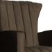 Kit 02 Poltronas Decorativa Melinda Pés Balanço Veludo Marrom
