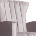 Kit 02 Poltronas Decorativa Melinda Pés Balanço Veludo Rosa