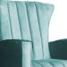 Kit 02 Poltronas Decorativa Melinda Pés Balanço Veludo Turquesa