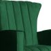 Kit 02 Poltronas Decorativa Melinda Pés Balanço Veludo Verde