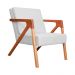 Kit 02 Poltronas Decorativa Monalisa para Sala Pequena Suede Branco