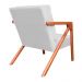 Kit 02 Poltronas Decorativa Monalisa para Sala Pequena Suede Branco