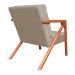Kit 02 Poltronas Decorativa Monalisa para Sala Pequena Suede Cappuccino