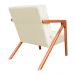 Kit 02 Poltronas Decorativa Monalisa para Sala Pequena Suede Marfim