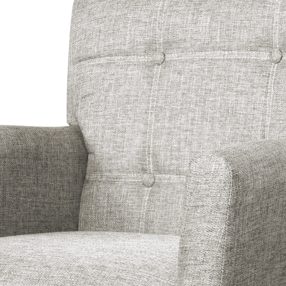 Kit 02 Poltronas Decorativa Onix Linho Bege