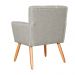 Kit 02 Poltronas Decorativa Onix Linho Bege