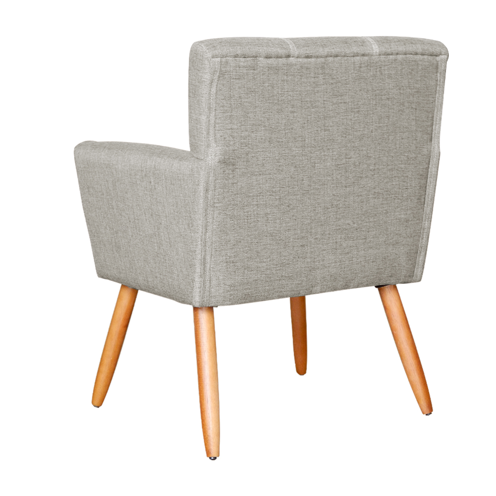 Kit 02 Poltronas Decorativa Onix Linho Bege