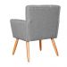 Kit 02 Poltronas Decorativa Onix Linho Cinza