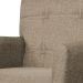 Kit 02 Poltronas Decorativa Onix Linho Marrom Claro