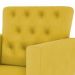 Kit 02 Poltronas Decorativa Pés Palito Nina Encosto Estilo Capitonê Amarelo - DS Móveis