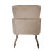 Kit 02 Poltronas Decorativa Pés Palito Nina Plus Suede Bege - DS Móveis