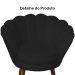Kit 02 Poltronas Decorativa Pétala Pés Palito Suede Preto