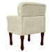 Kit 02 Poltronas Decorativas Anita Pés Luis XV Suede Bege - DS Estofados