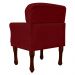 Kit 02 Poltronas Decorativas Anita Pés Luis XV Suede Bordô - DS Estofados