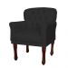 Kit 02 Poltronas Decorativas Anita Pés Luis XV Suede Preto - DS Estofados