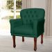 Kit 02 Poltronas Decorativas Anita Pés Luis XV Suede Verde - DS Estofados