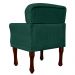 Kit 02 Poltronas Decorativas Anita Pés Luis XV Suede Verde - DS Estofados
