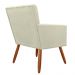 Kit 02 Poltronas Decorativas Cecilia Pés Palito Suede Bege - DS Estofados
