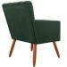 Kit 02 Poltronas Decorativas Cecilia Pés Palito Suede Verde - DS Estofados