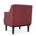 Kit 02 Poltronas Decorativas Clássica Com Base Madeira Suede Bordô - DS Estofados