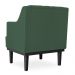 Kit 02 Poltronas Decorativas Clássica Com Base Madeira Suede Verde - DS Estofados