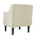 Kit 02 Poltronas Decorativas Clássica Pés Trapézio Suede Bege - DS Estofados