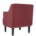 Kit 02 Poltronas Decorativas Clássica Pés Trapézio Suede Bordô - DS Estofados