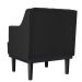 Kit 02 Poltronas Decorativas Clássica Pés Trapézio Suede Preto - DS Estofados