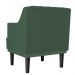 Kit 02 Poltronas Decorativas Clássica Pés Trapézio Suede Verde - DS Estofados