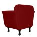 Kit 02 Poltronas Decorativas Helena Pés Luis XV Suede Bordô - DS Estofados