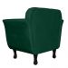 Kit 02 Poltronas Decorativas Helena Pés Luis XV Suede Verde - DS Estofados