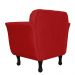 Kit 02 Poltronas Decorativas Helena Pés Luis XV Suede Vermelho - DS Estofados