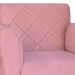 Kit 02 Poltronas Decorativas Isa em Tressê Suede Rosa - DS Estofados