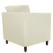Kit 02 Poltronas Decorativas Isis Pés de Madeira Suede Bege - DS Estofados