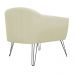 Kit 02 Poltronas Decorativas Jolly Pés Aramado Suede Bege - DS Estofados