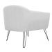 Kit 02 Poltronas Decorativas Jolly Pés Aramado Suede Branco - DS Estofados