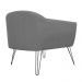 Kit 02 Poltronas Decorativas Jolly Pés Aramado Suede Cinza - DS Estofados