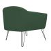 Kit 02 Poltronas Decorativas Jolly Pés Aramado Suede Verde - DS Estofados