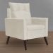 Kit 02 Poltronas Decorativas Ligia Linho Bege - DS Estofados