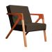 Kit 02 Poltronas Decorativas Monalisa para Sala de Estar Veludo Marrom