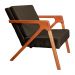 Kit 02 Poltronas Decorativas Monalisa para Sala de Estar Veludo Marrom