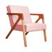 Kit 02 Poltronas Decorativas Monalisa para Sala de Estar Veludo Rosa