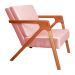 Kit 02 Poltronas Decorativas Monalisa para Sala de Estar Veludo Rosa