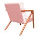 Kit 02 Poltronas Decorativas Monalisa para Sala de Estar Veludo Rosa