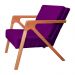 Kit 02 Poltronas Decorativas Monalisa para Sala de Estar Veludo Roxo