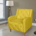 Kit 02 Poltronas Decorativas Munique Pés Trapézio Suede Amarelo - DS Estofados