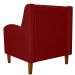 Kit 02 Poltronas Decorativas Munique Pés Trapézio Suede Bordô - DS Estofados